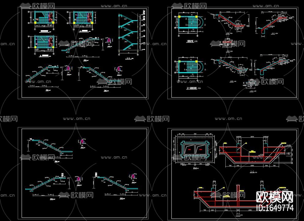 八层框架结构办公楼下载（渲染图2）