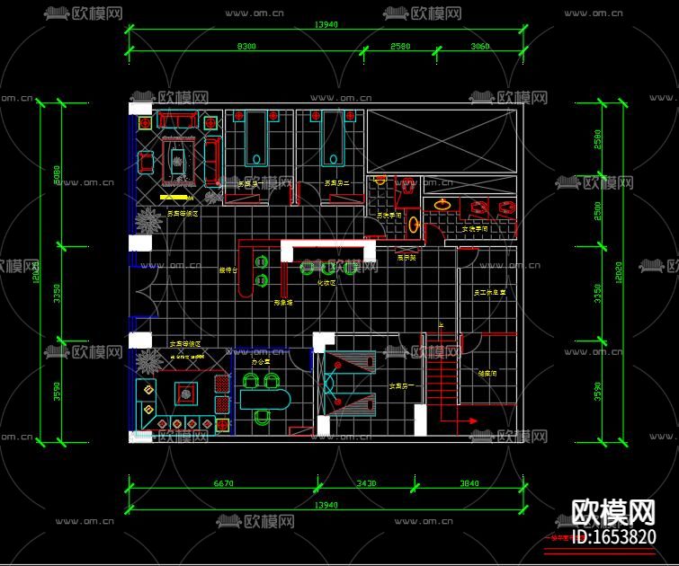 美容院水电下载（渲染图3）
