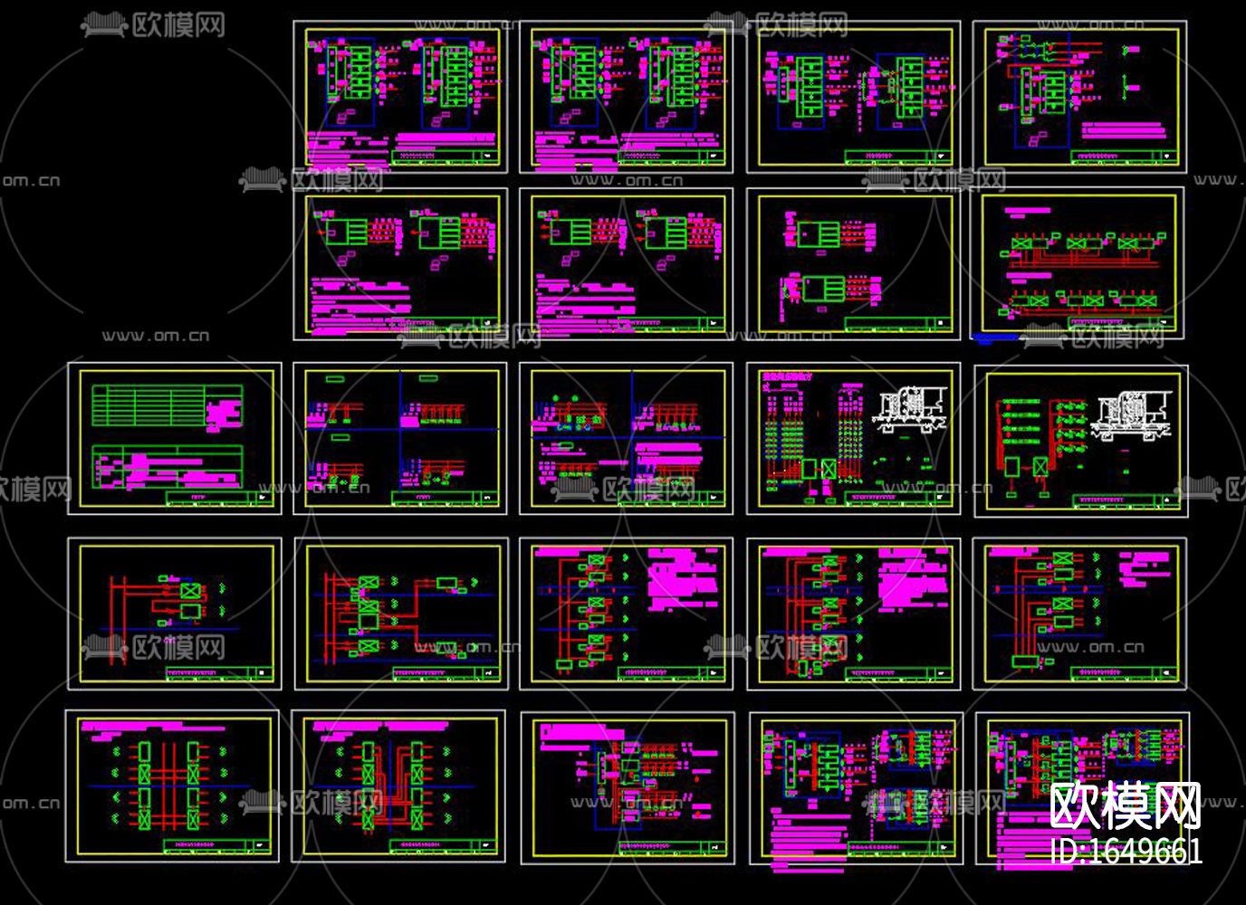 智能家居控制系统cad图库下载（渲染图6）