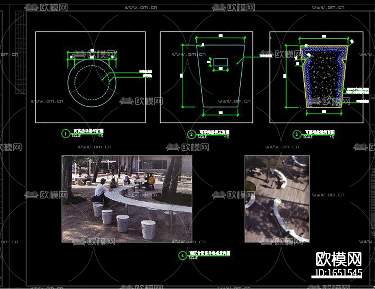 园林景观凳下载（渲染图6）