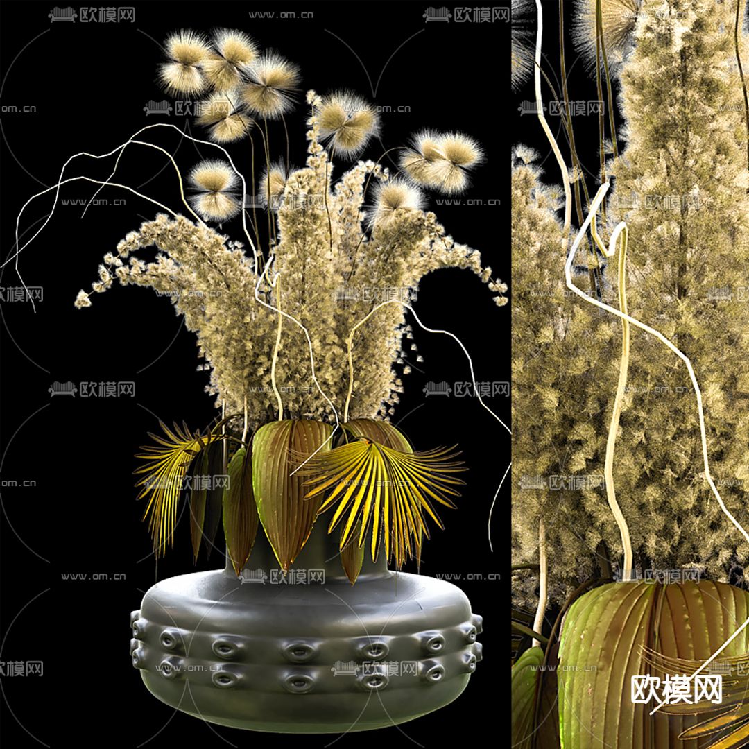 现代花艺插花3d模型