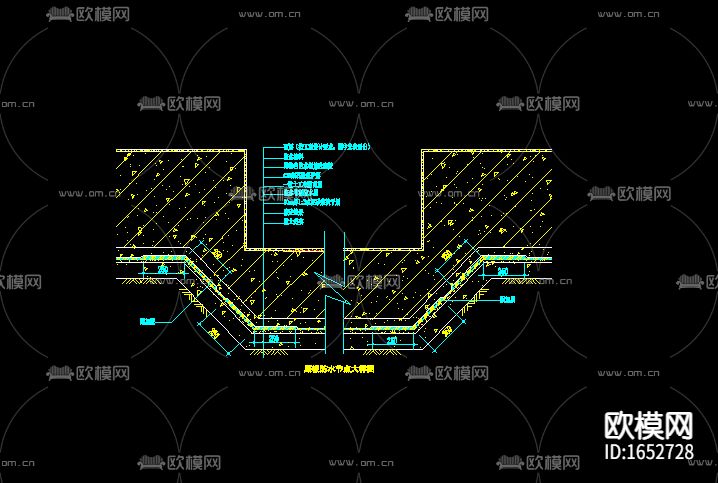 地下室防水节点图下载（渲染图6）
