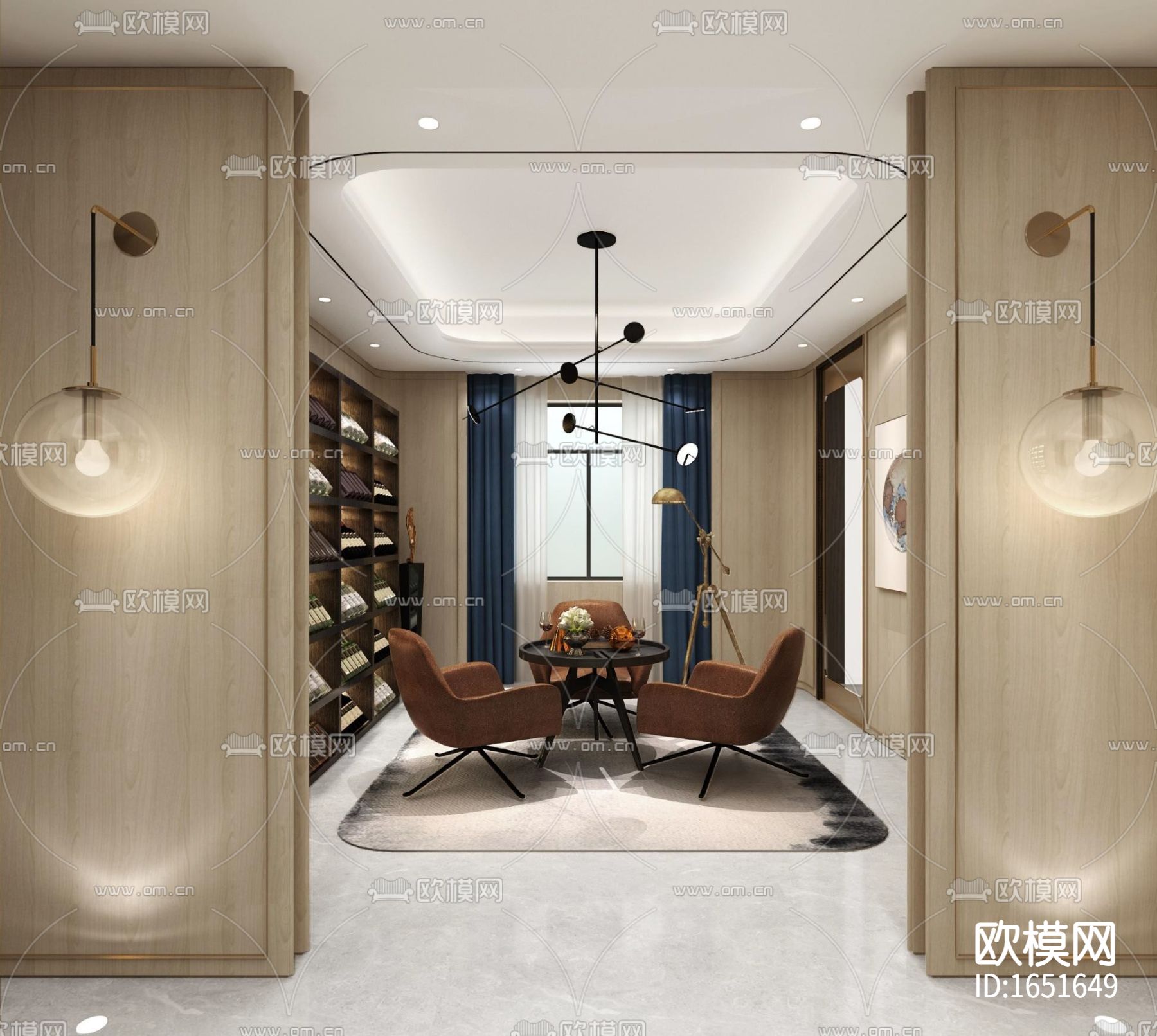 首创天阅西山下跃豪宅样板间下载（渲染图5）