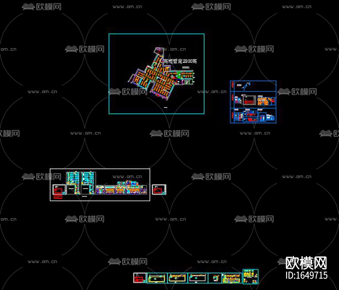 服装专卖店cad施工图下载（渲染图8）