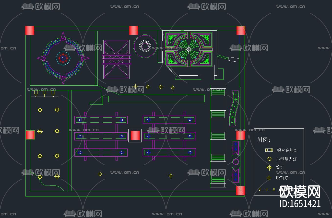 服装店CAD下载（渲染图5）