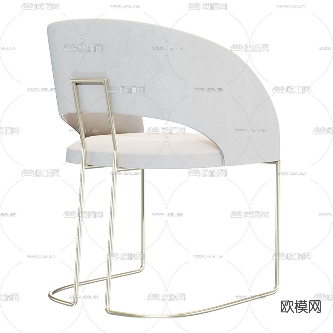 现代轻奢休闲桌椅3d模型