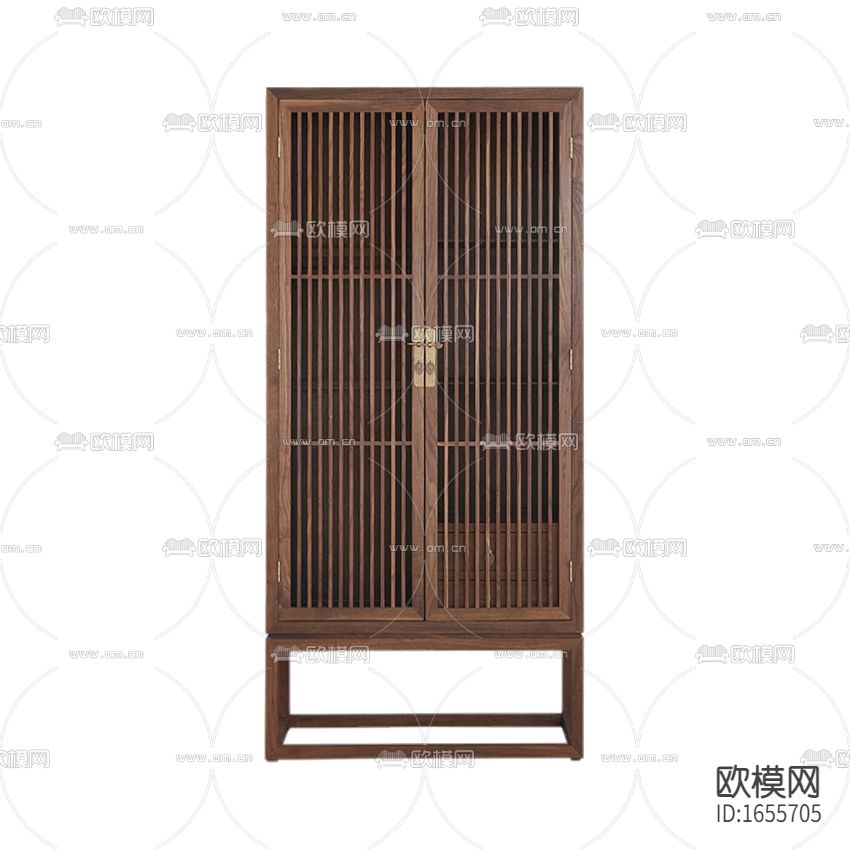 新中式禅意复古实木书柜