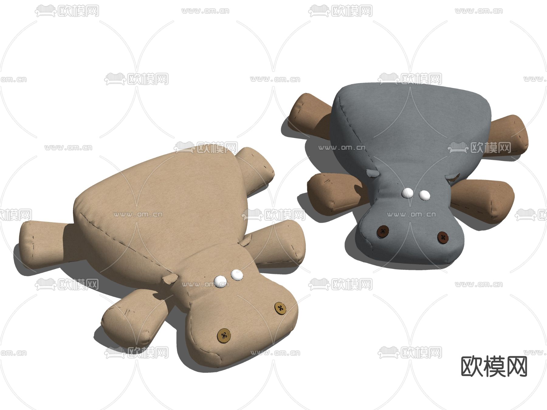 现代儿童玩具su模型下载（渲染图2）