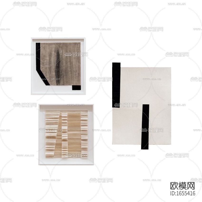北欧简约几何色块装饰画