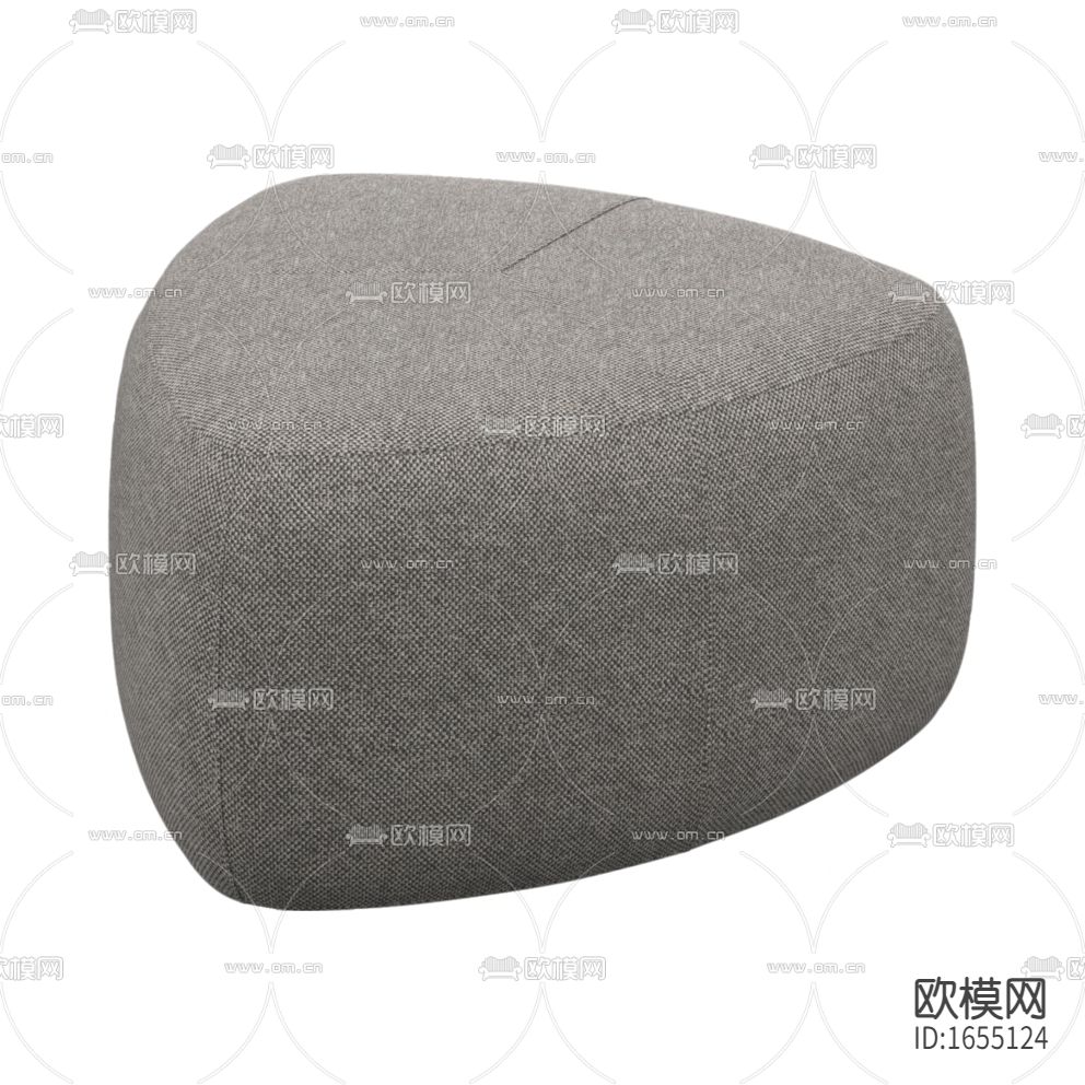 现代简约三角形布艺沙发凳下载