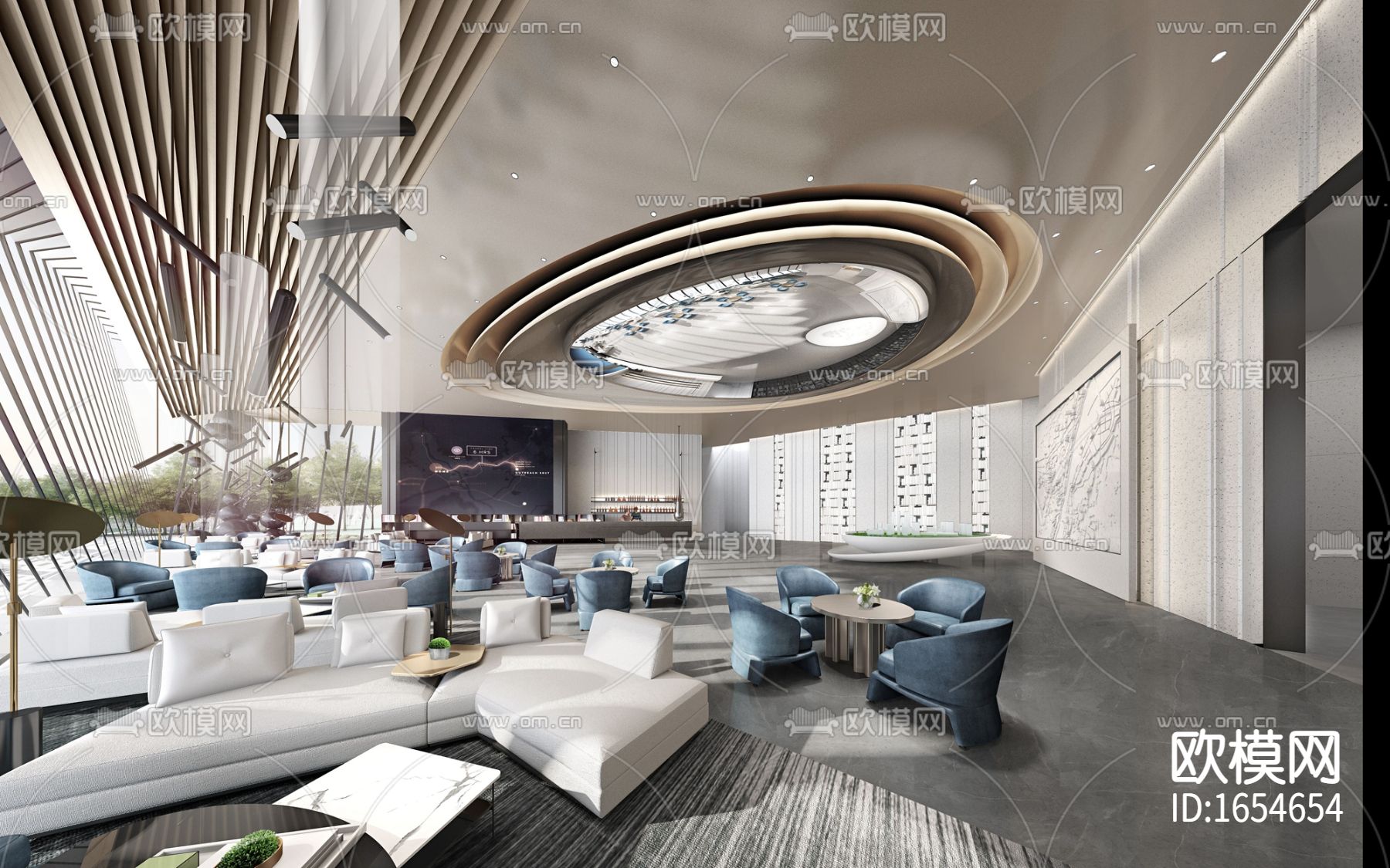 广州奥园城市展厅CAD施工图