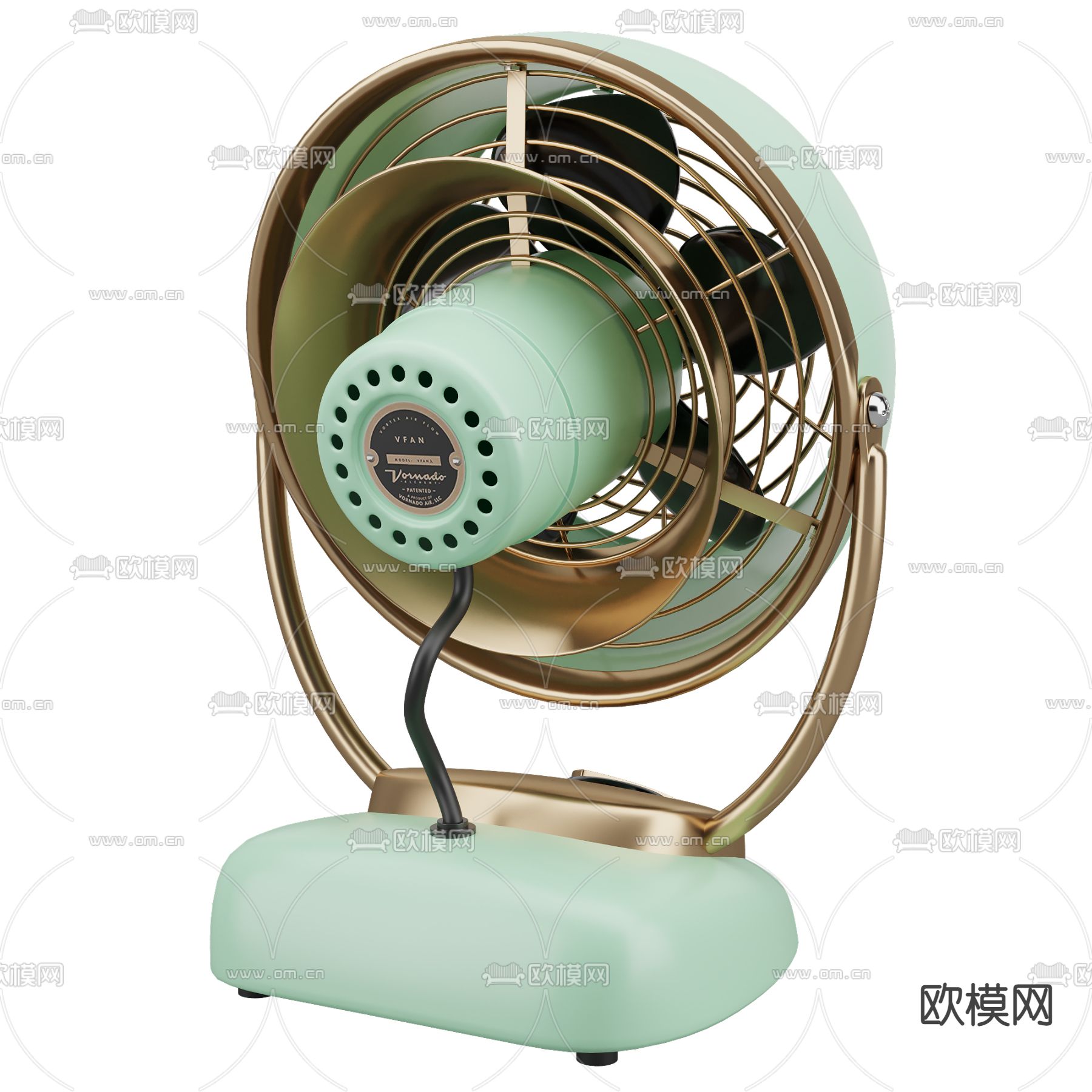 现代台式电风扇3d模型下载（渲染图5）