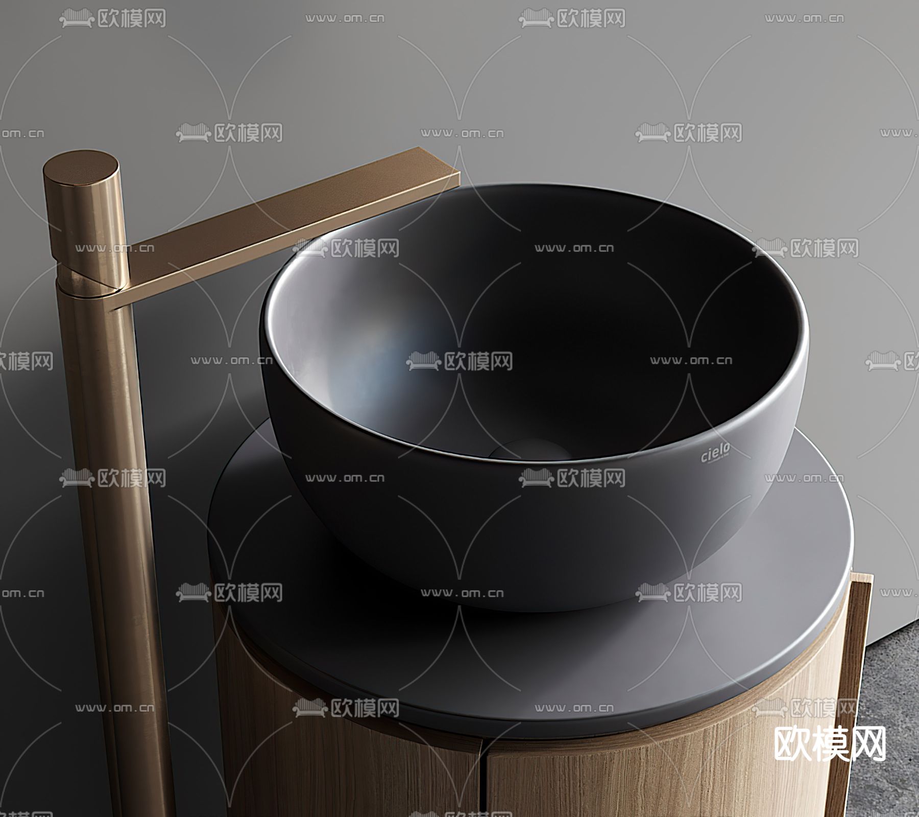 现代洗手台3d模型