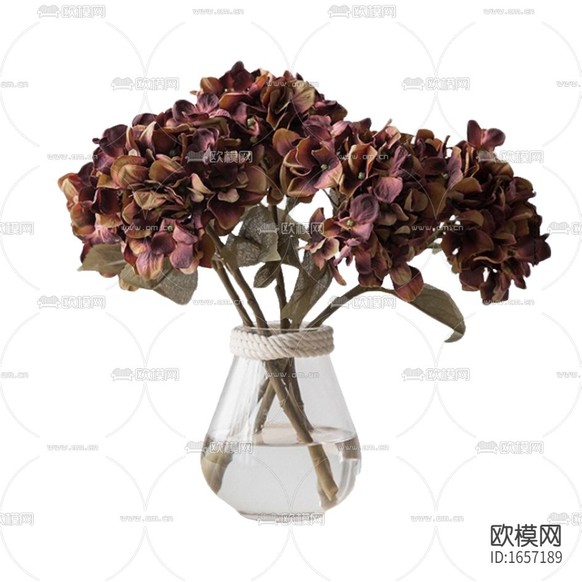 北歐簡約玻璃花瓶擺放花藝下載