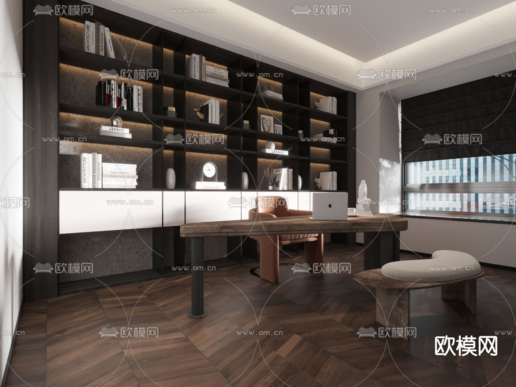 后现代餐厅3d模型