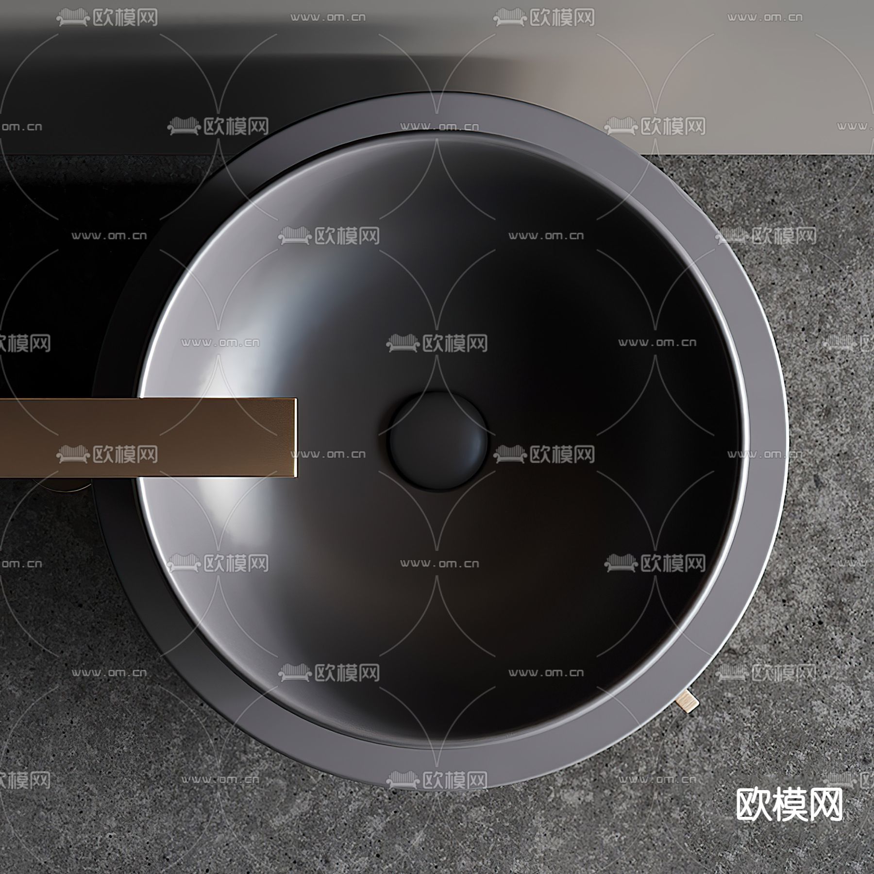 现代洗手台3d模型