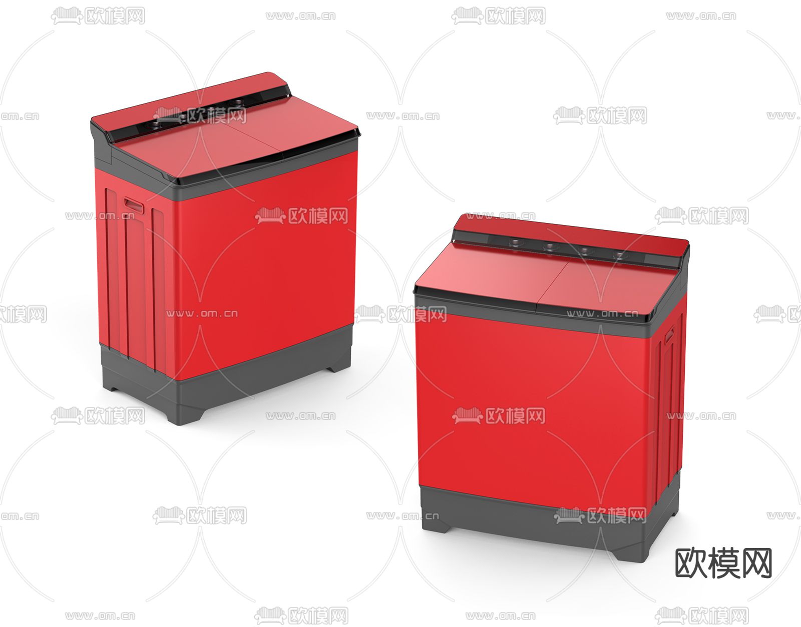 现代洗衣机3d模型下载