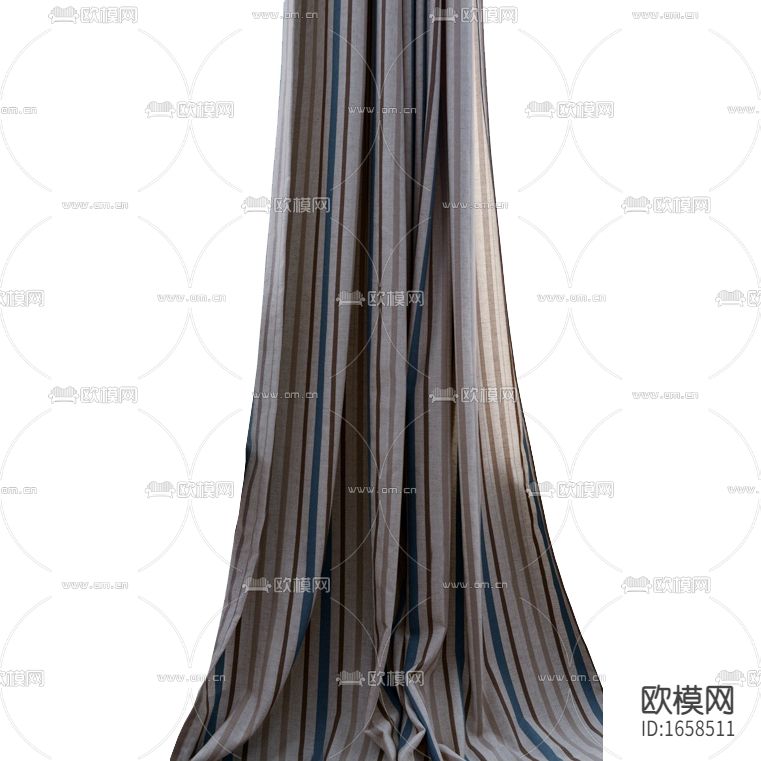 现代简约彩色条纹布艺遮光窗帘