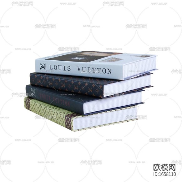 现代简约书籍摆件下载