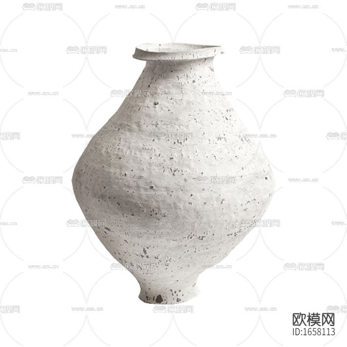 现代做旧手工粗陶花瓶下载