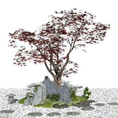  现代红枫su模型 