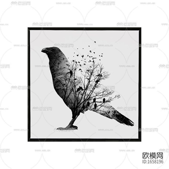 現(xiàn)代簡(jiǎn)約創(chuàng)意小鳥(niǎo)影子攝影裝飾畫(huà)下載