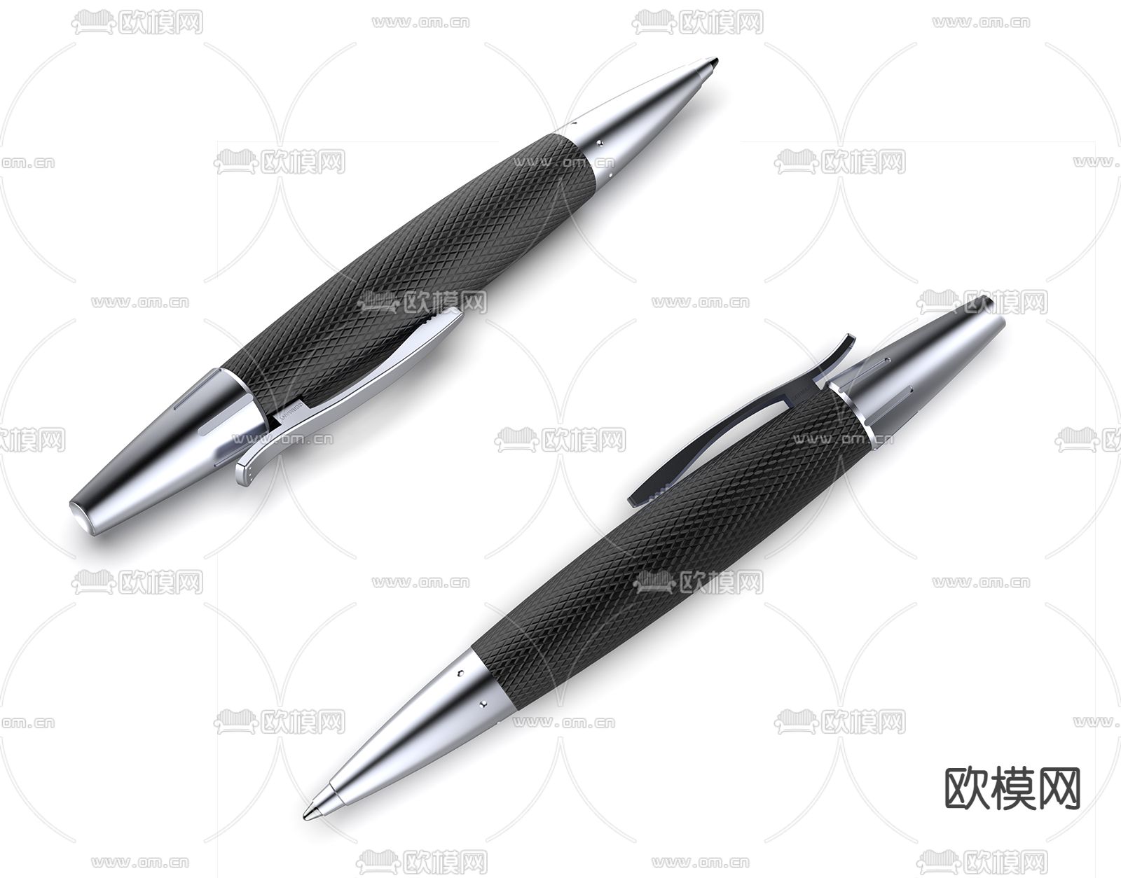 现代迷你圆珠笔3d模型下载