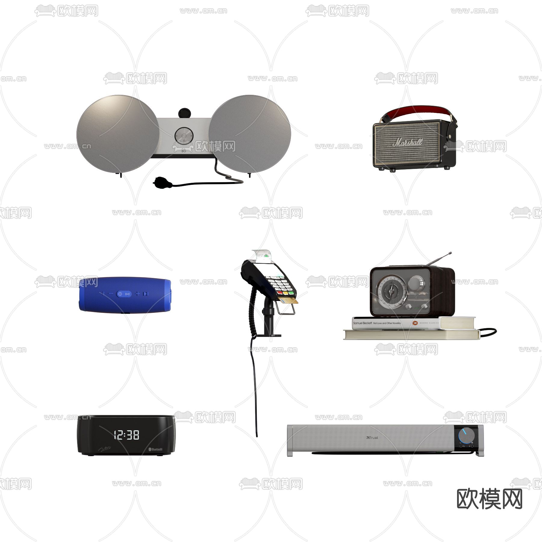 现代收音机3d模型下载