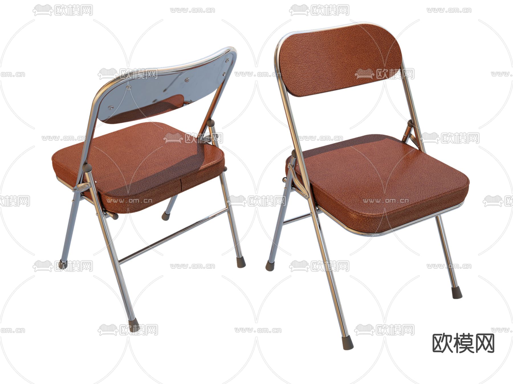 工业风休闲桌椅3d模型下载（渲染图2）