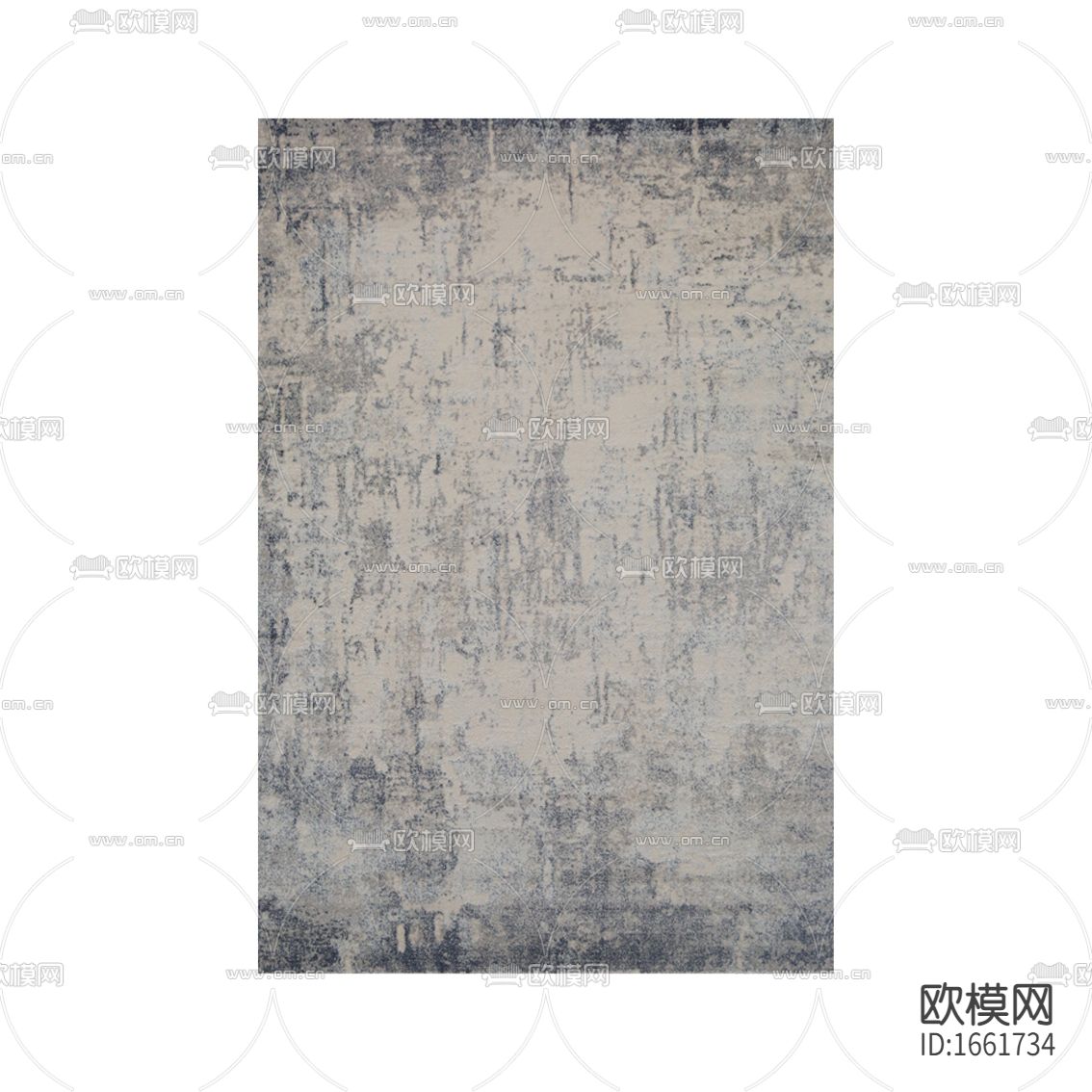 现代简约创意诧寂风灰色布艺地毯下载