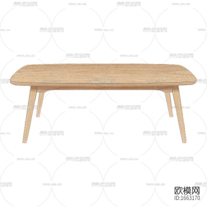 北欧简约实木餐桌