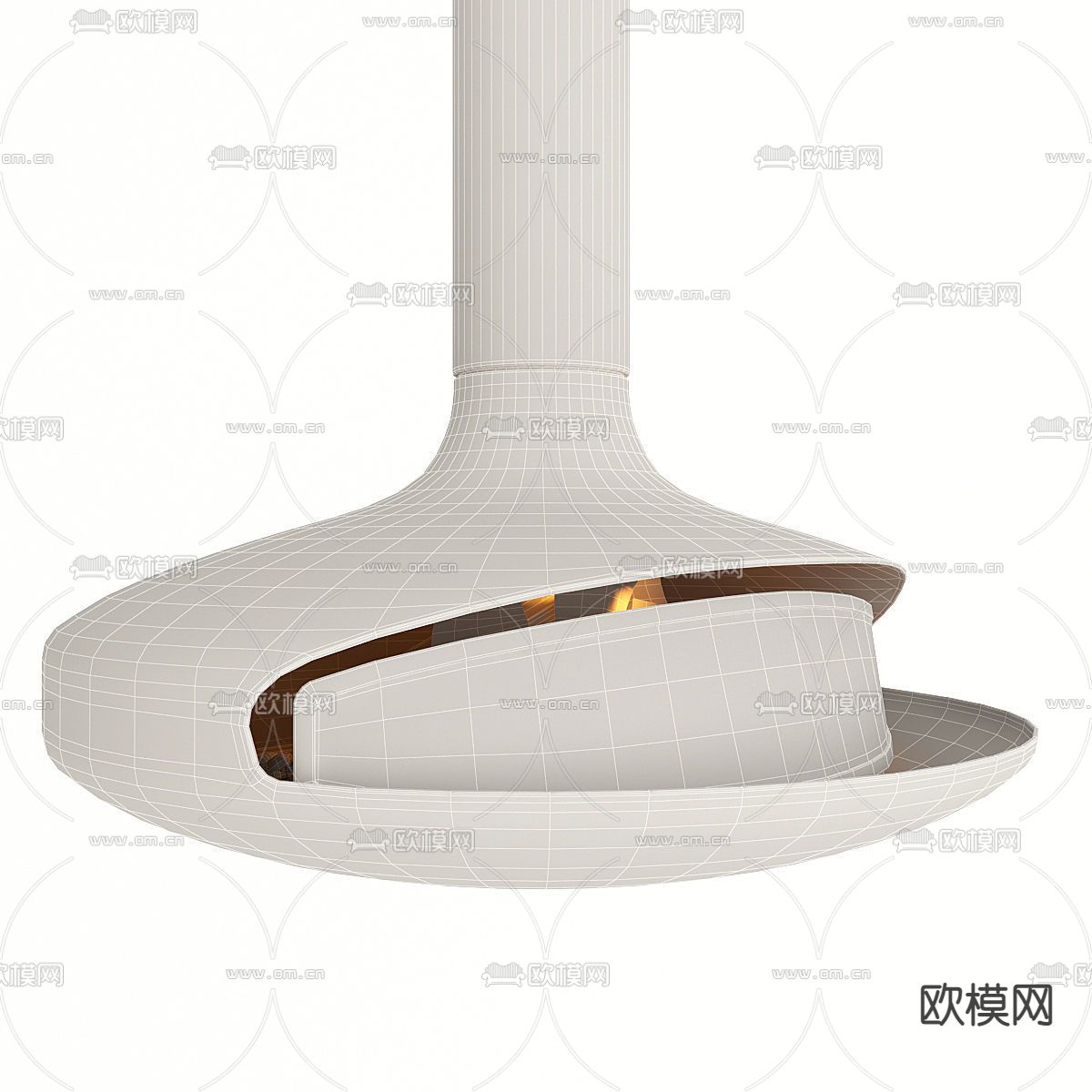 现代壁炉3d模型下载（渲染图2）
