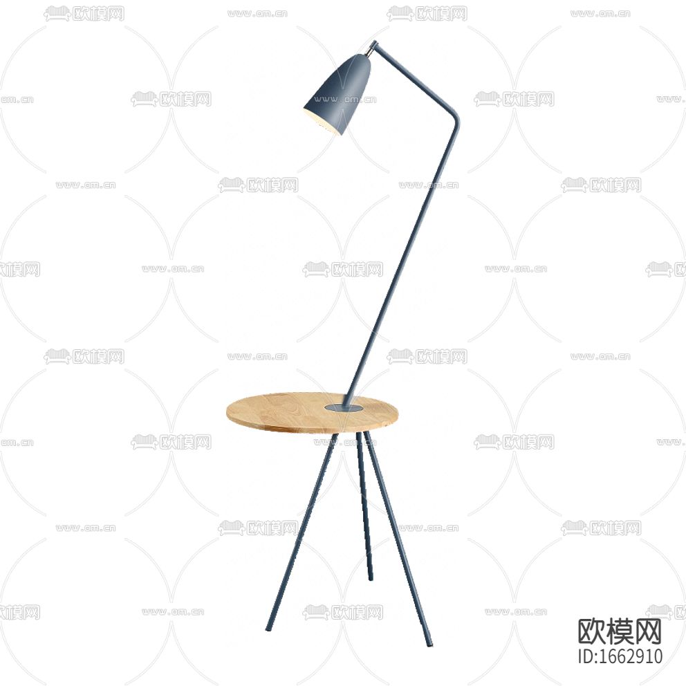 北欧极简金属实木落地灯边几下载