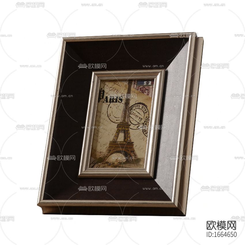 简欧实木不锈钢相框