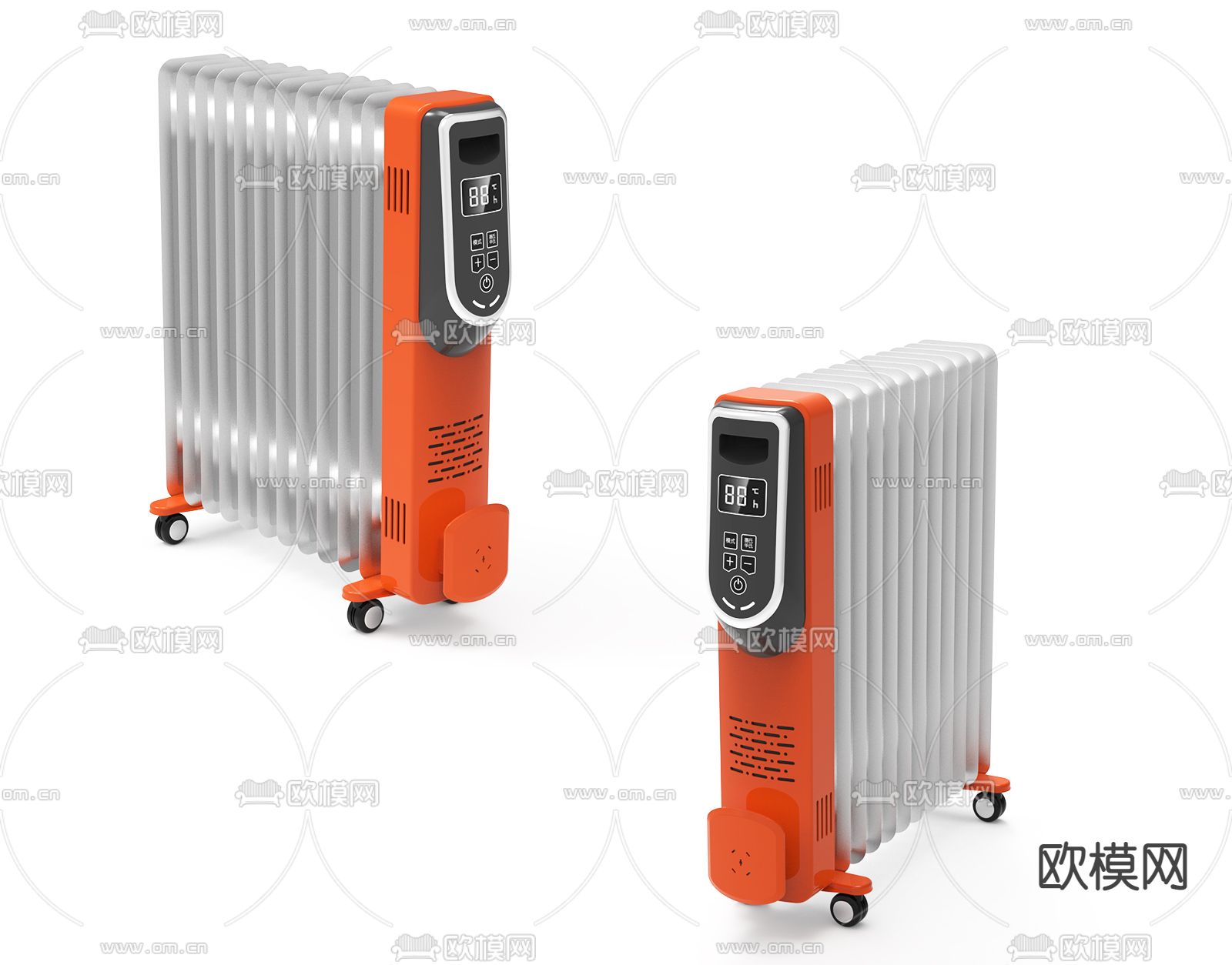 现代取暖器3d模型下载