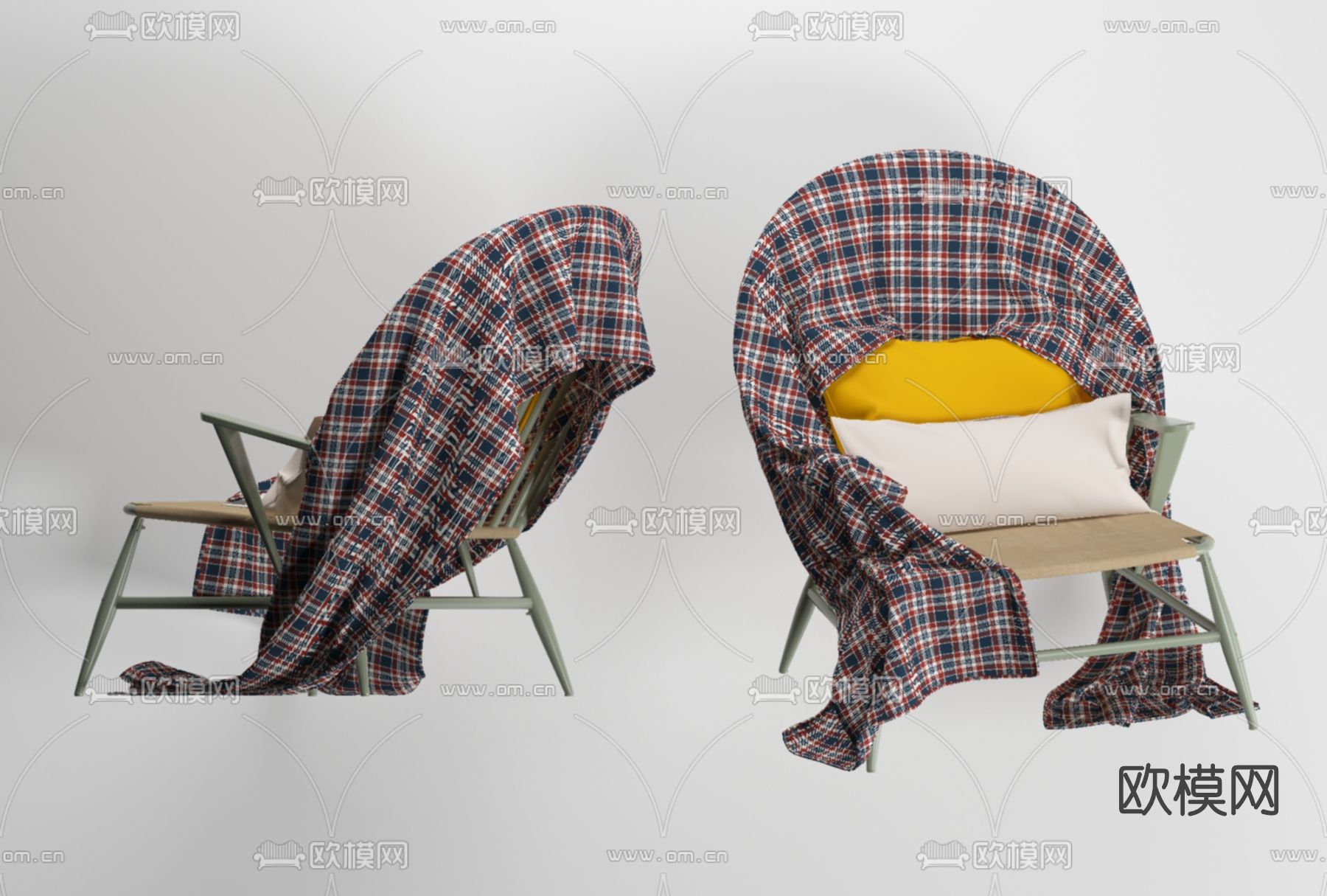 现代休闲椅免费3d模型