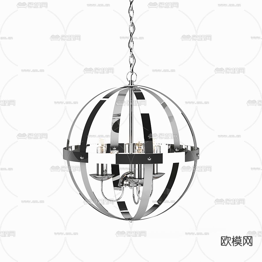 现代吊灯免费3d模型下载_ID11393800_3dmax免费模型-欧模网