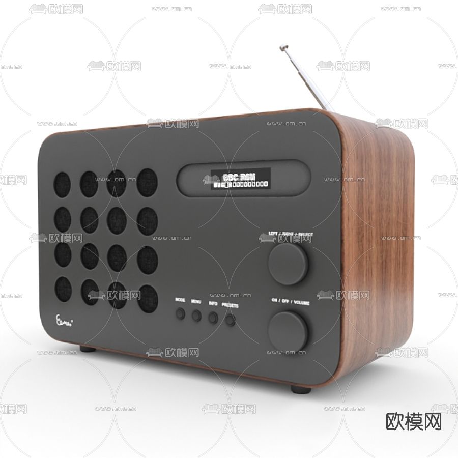现代收音机免费3d模型下载