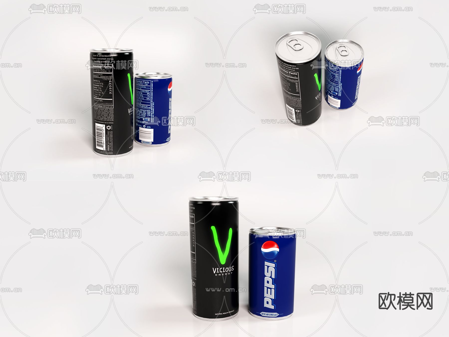 现代可乐汽水3d模型下载