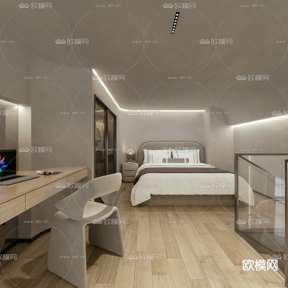 现代复式公寓3d模型下载(渲染图5)