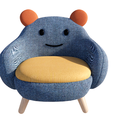  现代卡通笑脸儿童椅su模型 