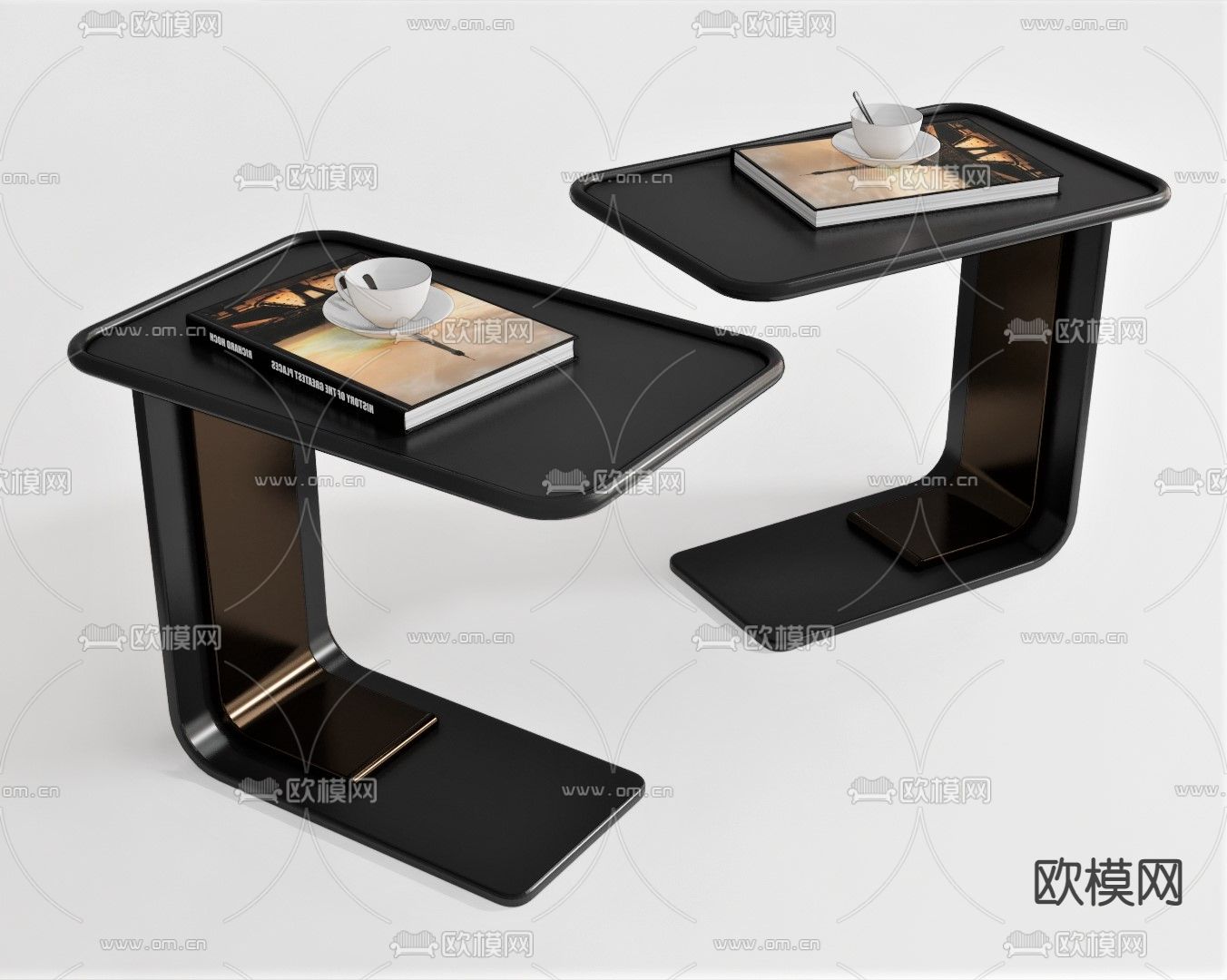 现代边几su模型下载（渲染图1）