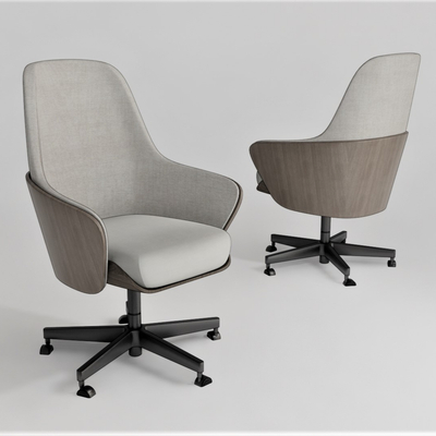  现代办公椅班椅su模型 