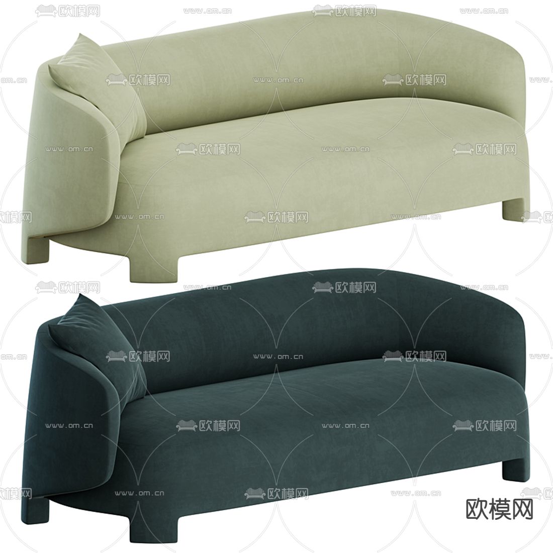 Ligne roset 双人沙发3d模型下载（渲染图2）