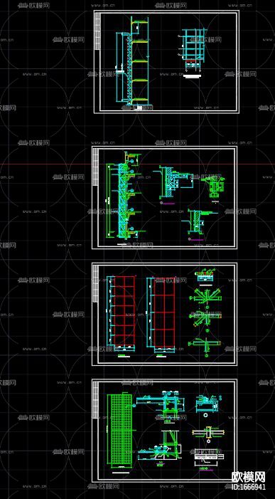 广告牌cad施工图下载（渲染图6）