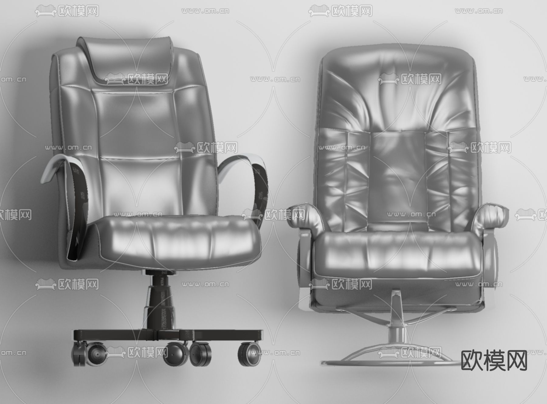 现代办公椅免费3d模型下载