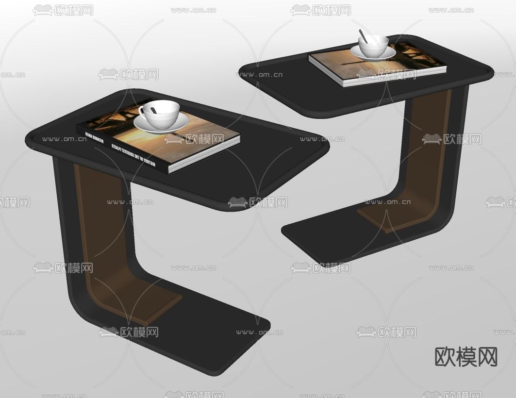 现代边几su模型下载（渲染图2）