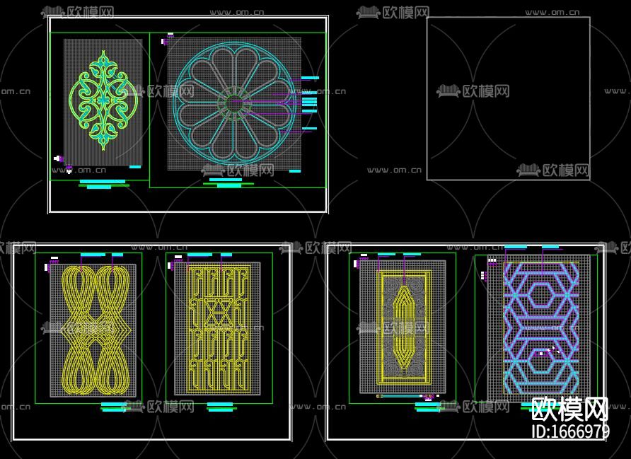 咖啡厅cad施工图下载（渲染图8）