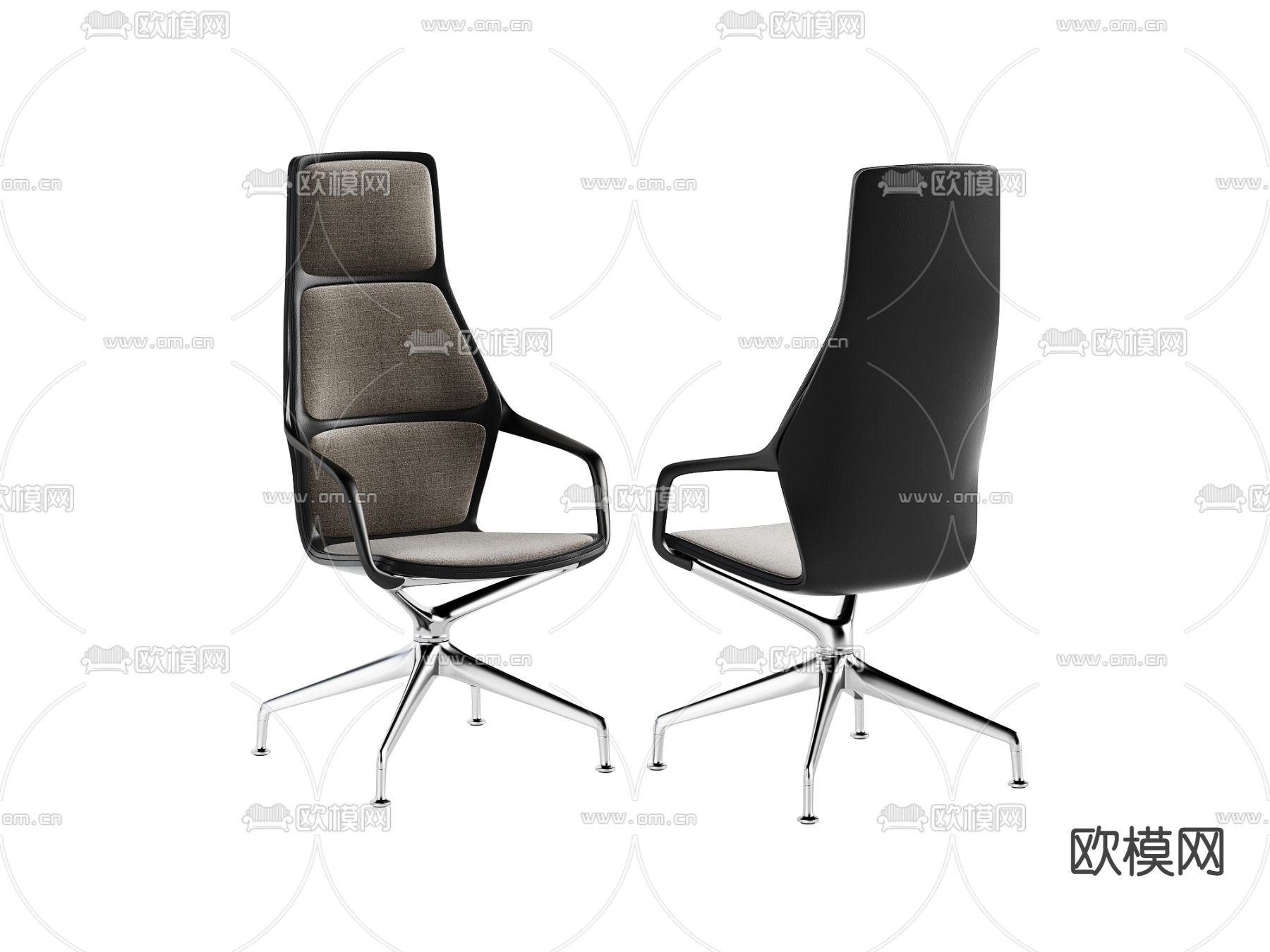 现代办公椅3d模型