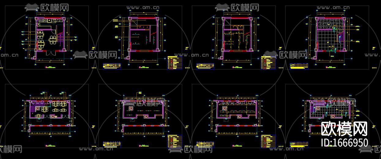 煲仔餐厅cad施工图下载（渲染图2）